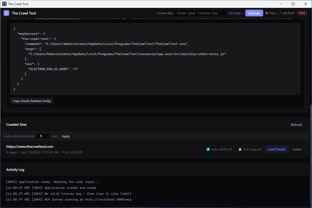 The Crawl Tool Advanced Crawling Options